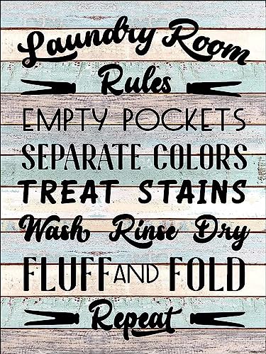 Upablunso 5d Diamond Art Laundry Room Rules Diamond Painting Kits For Adults ...