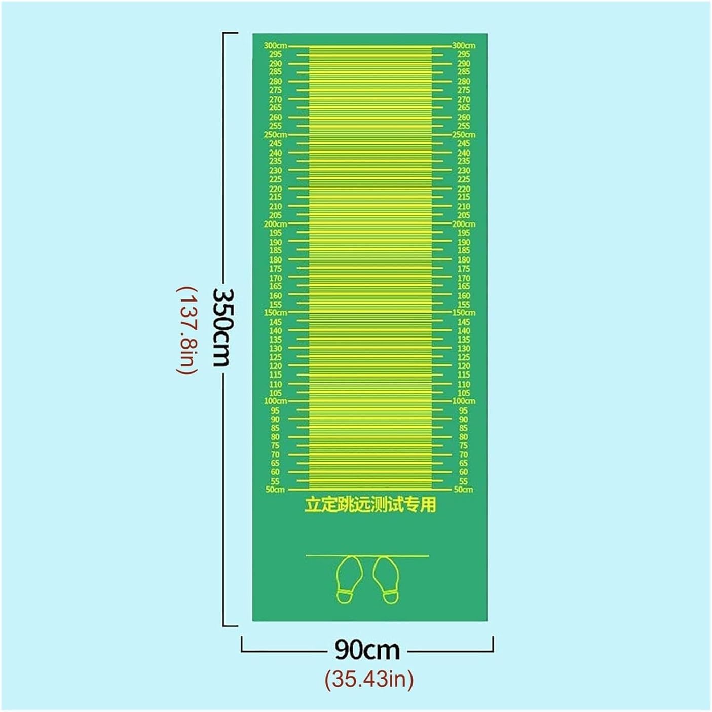 Gym Mat,Standing Long Jump, Practice Test Pad,0.9M Wide Rubber Workout Mats For Home Flooring,Wear-Resistant Physical Training