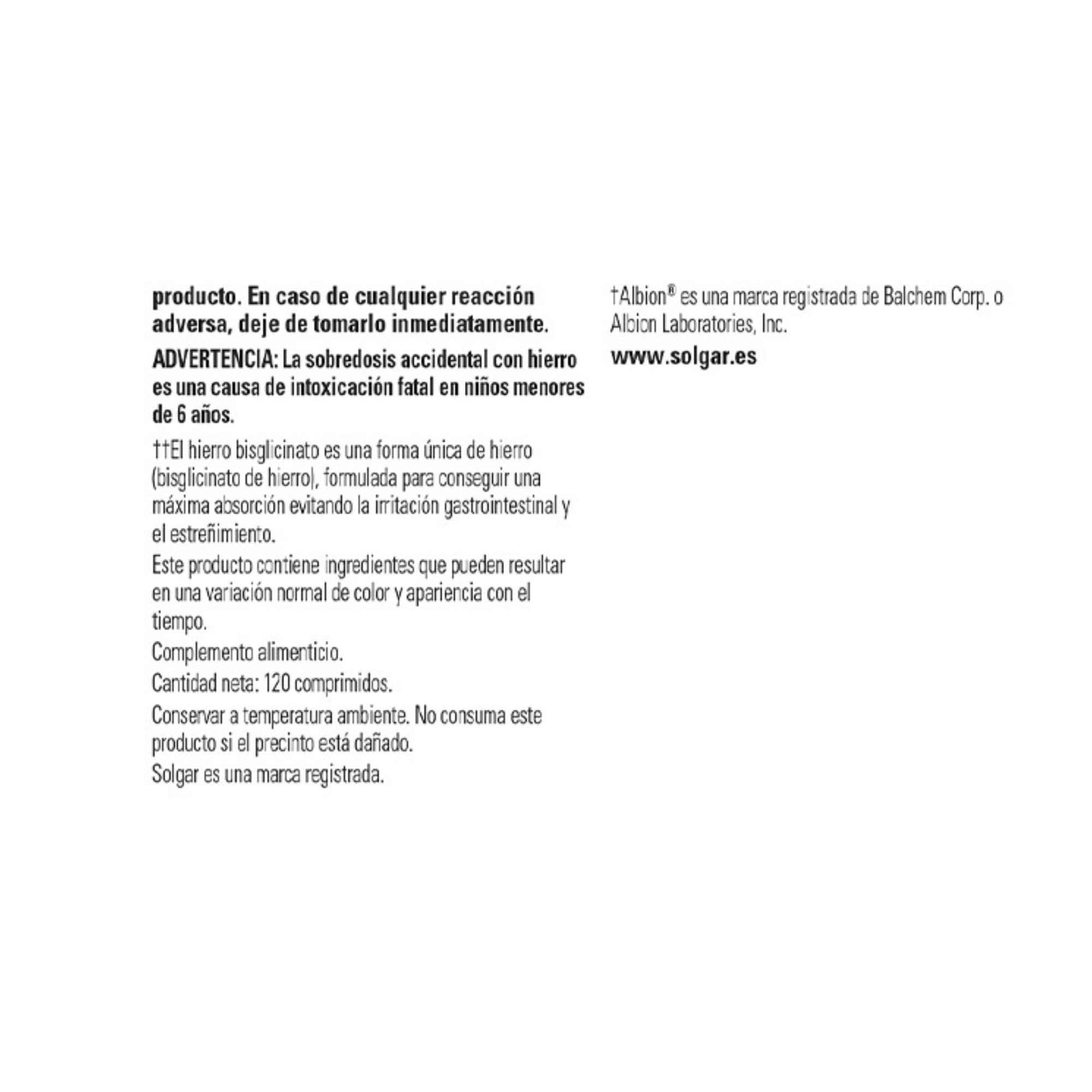 Solgar® Female Múltiple para el cuidado general de la mujer - 120 comprimidos