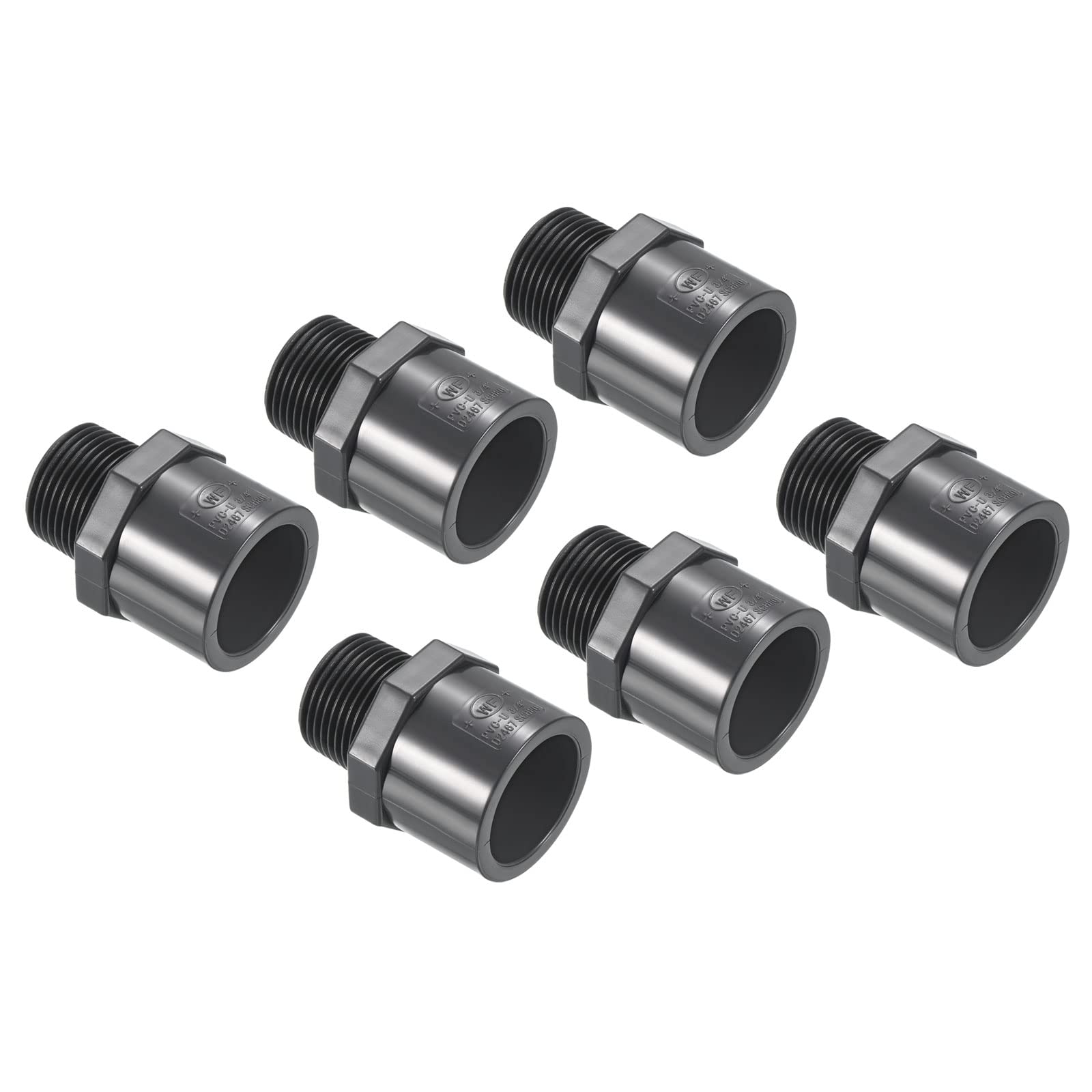 Raccord mâle 3/4 NPT rigide en UPVC PATIKIL haute durabilité contre l'usure