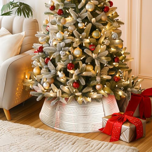 Brightown BT-TC Metal Christmas Tree Collar, 28 Inch Diameter Christmas Tree Collar Skirt Base Stand Protection From Pets thumb #4