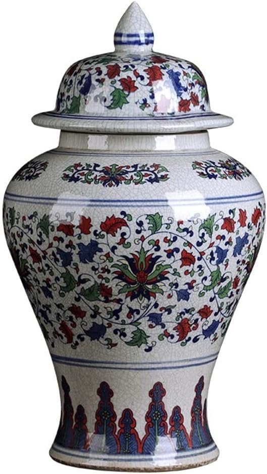 Vases pot de temple en céramique artisanale et grand vase porcelaine bleue