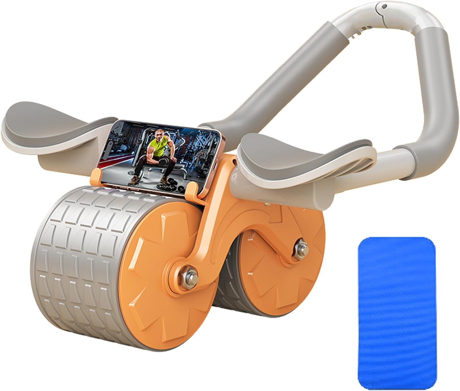 US1984 Abs Roller For Men-Abdominal Exercise Equipment For Home Gym-Ab Roller With Timer,Mobile Holder&Knee Pad-Exercise Wheels For Men&Women-Abs Workout Machine For Core Plank Workout (Orange) (B0CNZ6RGCK) Amazon Price History, Amazon Price Tracker