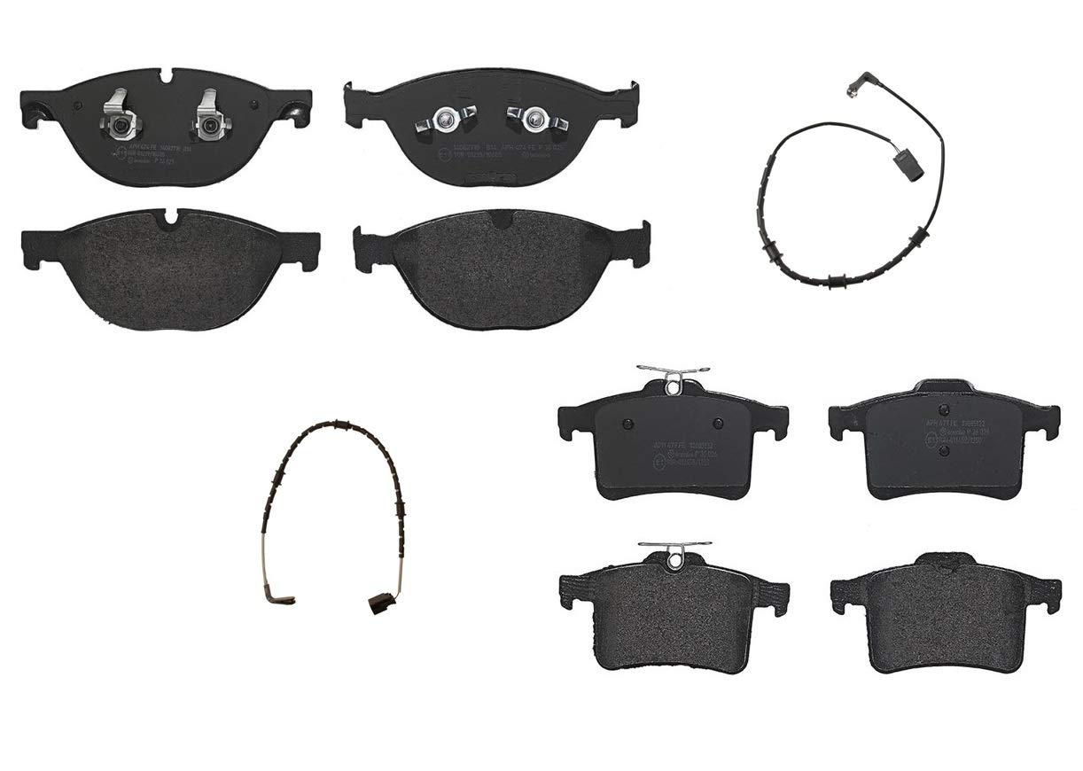 Buy Premium Front and Rear LowMet Brake Pad Kit and Sensors For Jaguar