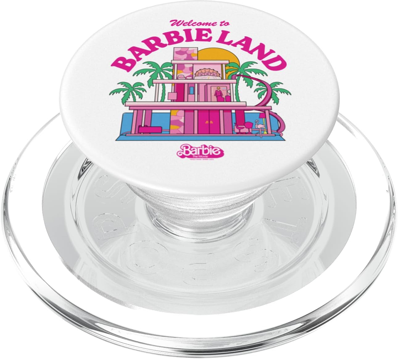 Barbie The Movie - Welcome To Barbie Land PopSockets MagSafe PopGrip for iPhone
