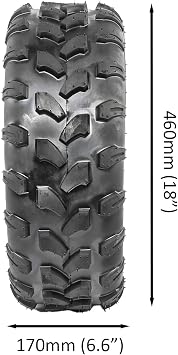 19x7-8 Front Tubeless Tire for 125cc 150cc Quad Dirt Bike ATV Buggy