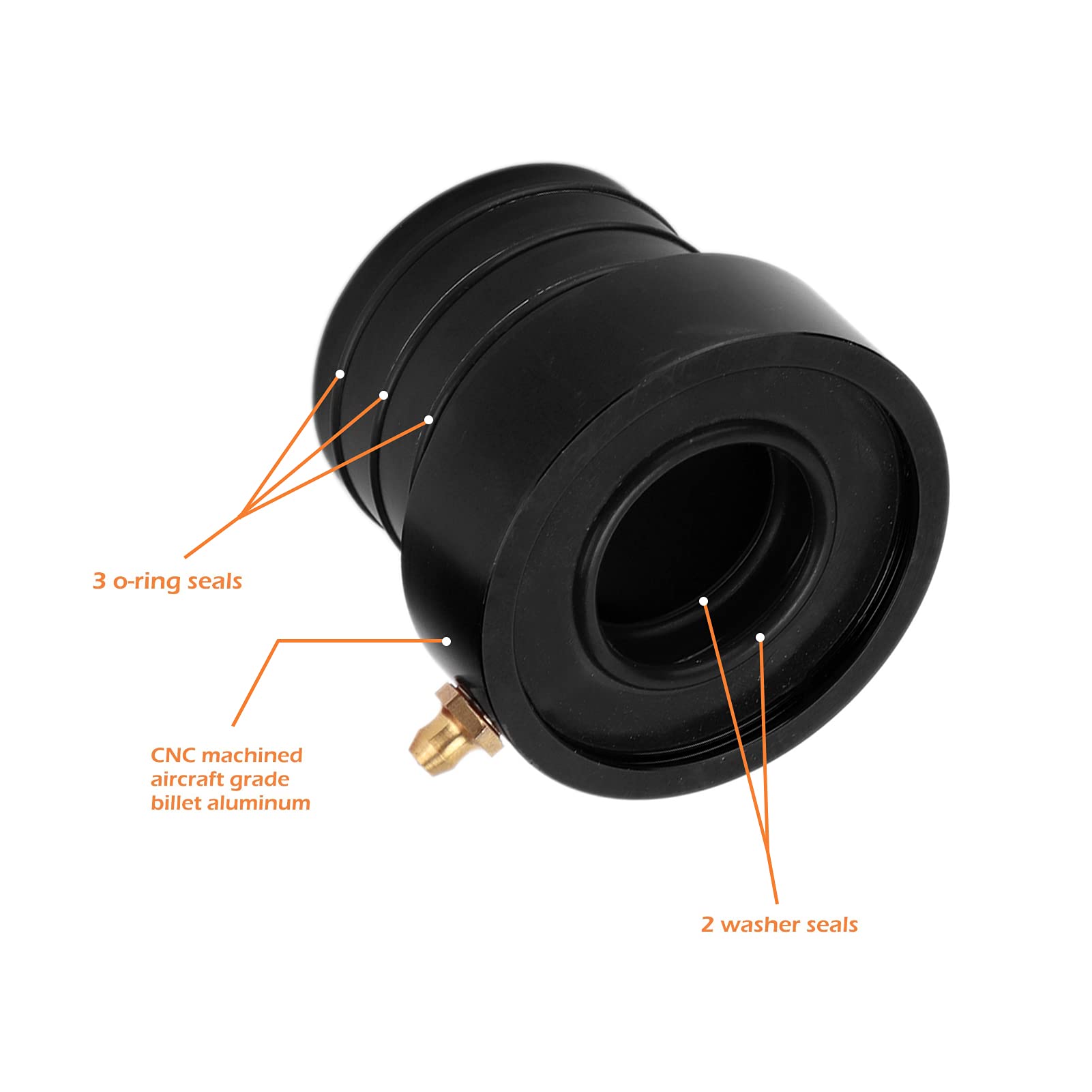 Kit de Sello de Tubo del Eje Delantero MG21103 par de Repuesto para Grand Cherokee Dana 30 44 1984 2001 (BLACK)