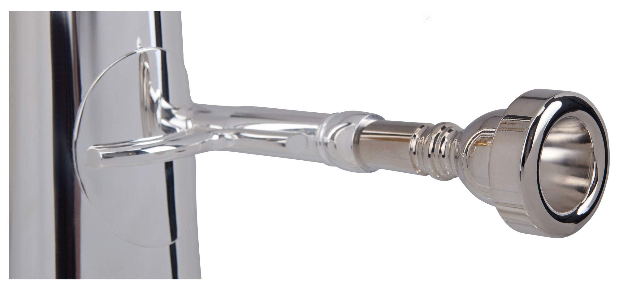 AH-204S Eb-Althorn (für Einsteiger und Fortgeschrittene, Edelstahl-Ventile, aus hochwertigem Messing, Züge aus Neusilber, inkl. Koffer, Mundstück, Reinigungstuch) versilbert