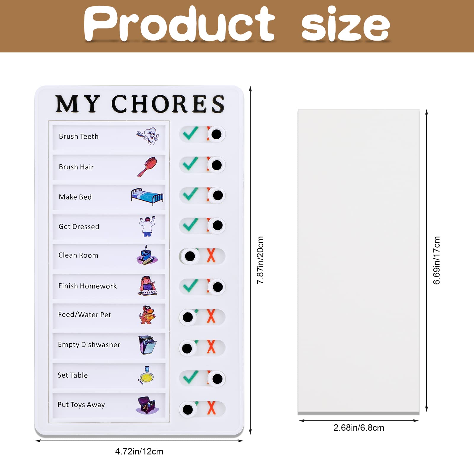 Mwoot 2 Pieces Chore Chart Customized Memopad Checklist Boards for ...