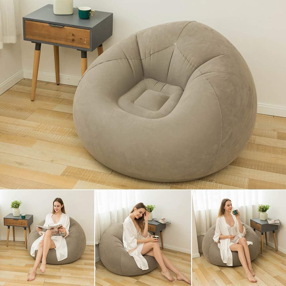 XIBO Spherical Sofa Lounge Chair Lazy Sit Folding Portable Inflatable Chair Suitable for Living Room, Bedroom, Balcony, Reading Room Use. 4