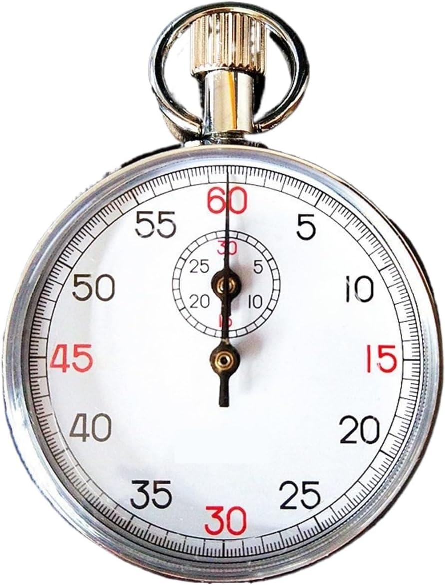 SXJ504 SXJ505 SXJ803 SXJ806 Steel Mechanical Stopwatch Track Field Running Competition Stop Watch Metal Sports Training Timer(SXJ803)