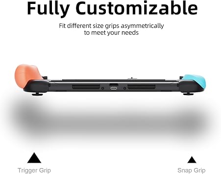 Savage Raven by Skull & Co. NeoGrip: an Ergonomic Grip Hard Shell with Replaceable Grips [to fit All Hands Sizes] for Nintendo Switch 2 - Black