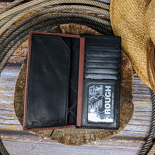 HOOEY Leather Men's Western Rodeo Wallet (Aztec Embossed - Turquoise)4