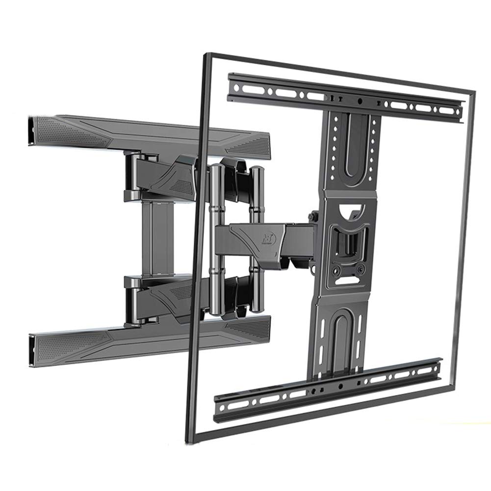CGCSYZ TV Wall Mount Bracket Full Motion Single Articulating Arm for Most 45-75 Inch LED LCD OLED Flat Screen Tvs with Tilt VESA 400X400mm