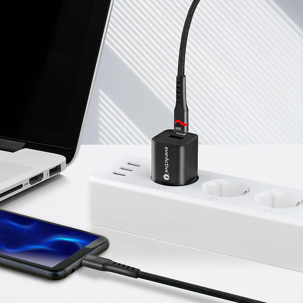 everActive Cavo USB USB-C PD, LED RGB, ricarica rapida fino a 2,25 A, lunghezza 300 cm, supporta Power Delivery fino a 45 W, modello: CBB-3PDR