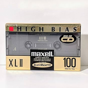 Maxell Fita Cassete De Áudio Virgem High Bias Xlii 100 Minutos