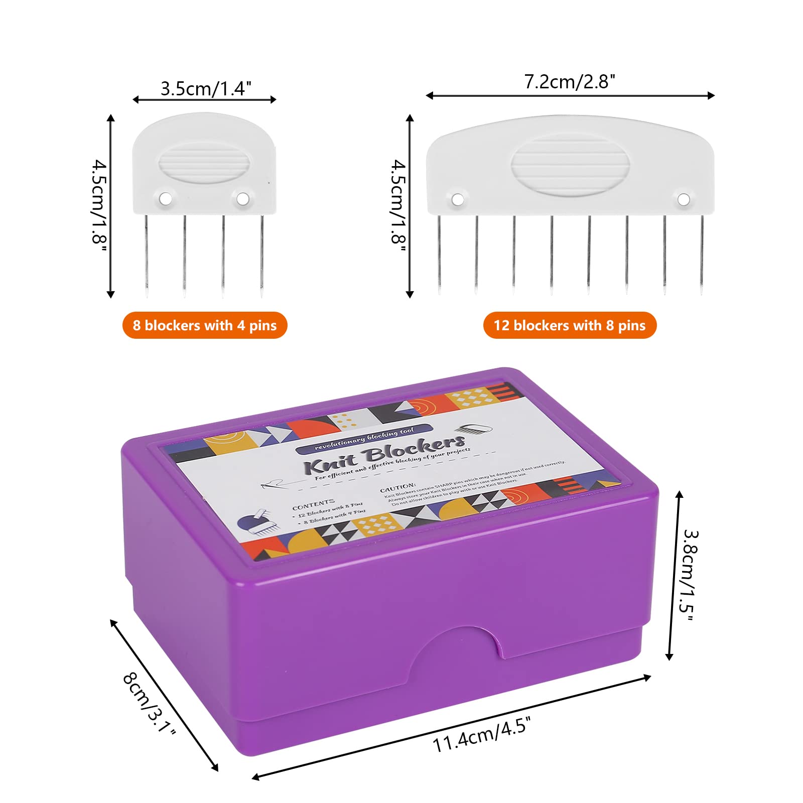Kit De 20 épingles De Blocage De Tricot, 110 épingles En T Pour Bloquer
