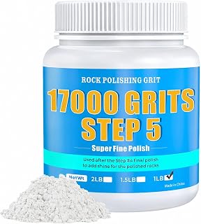 17000 Grit Aluminum Oxide Rock Tumbler Polish, Step 5 Premium Final Polish