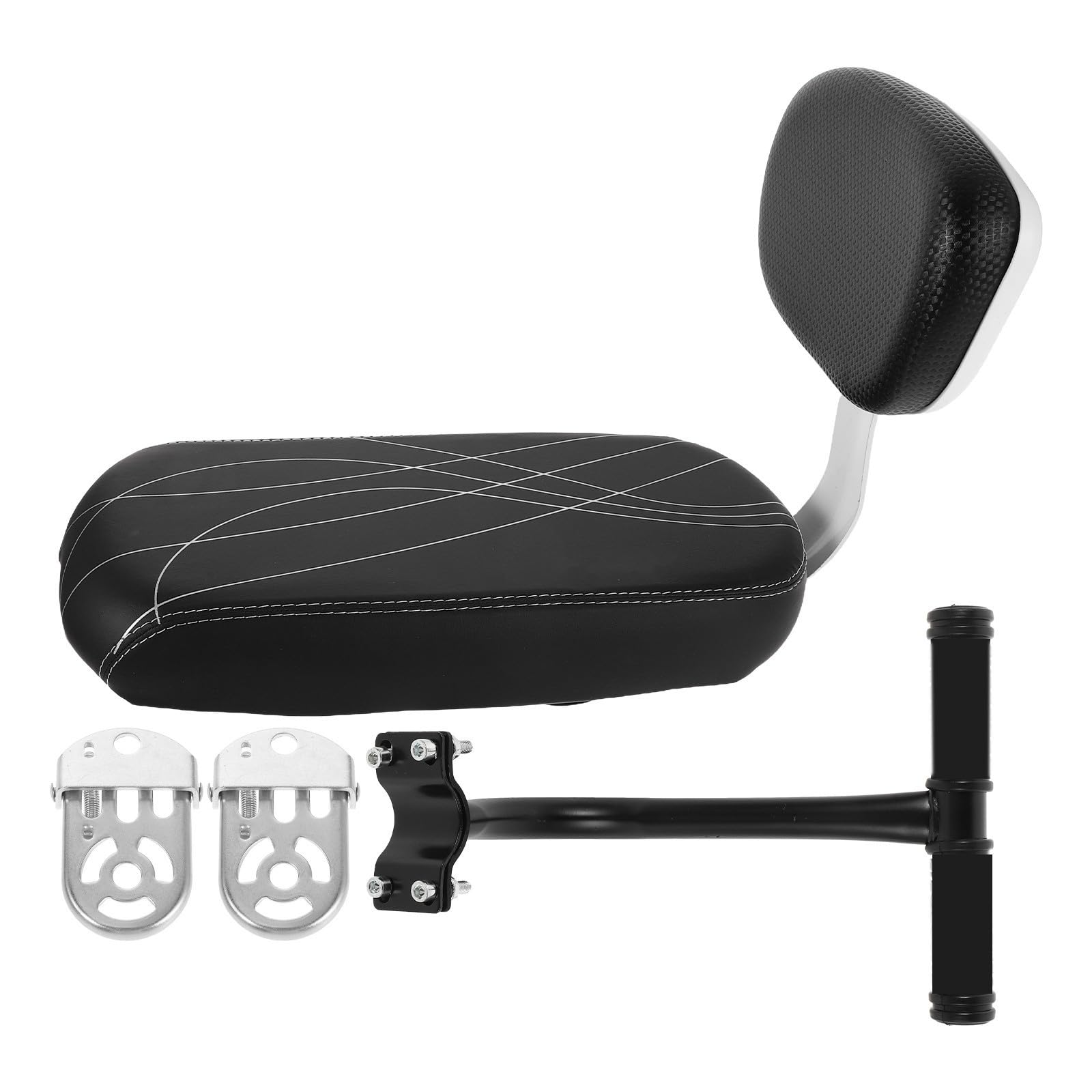 Abaodam Silla Portabebés Trasera para Bicicleta con Respaldo y Reposapiés