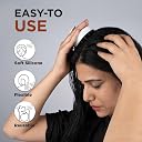 Eltihr Set Of 3 Combo Terminator Lice Comb, Professional Stainless Steel Comb for Head, Handle lice comb with Round Hair Scalp Massager Shampoo Hair Brush,Super Soft Bristles,Exfoliating, Anti-Dandruff (Both Lice Comb + Sculp Massager) gallery image
