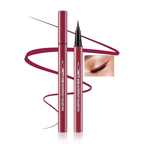 Boobeen Delineador de ojos líquido, delineador de ojos mate con punta de precisión, lápiz delineador de ojos de larga duración para maquillaje de