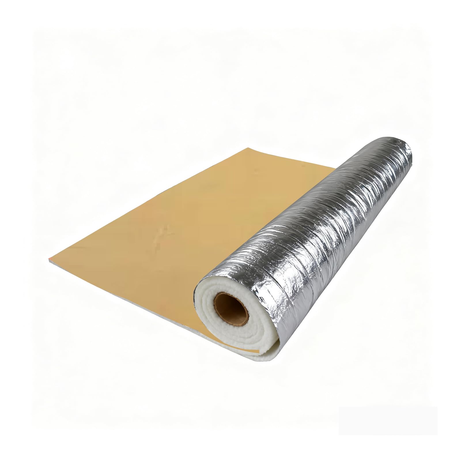 Coquilla Aislante de Papel de Aluminio Autoadhesivo de Nano-Gel, Retardante de Llama, Ingeniería de Aislamiento, Aislamiento De Tuberías(1.5x2m(59x78.7in),Thickness: 15mm)