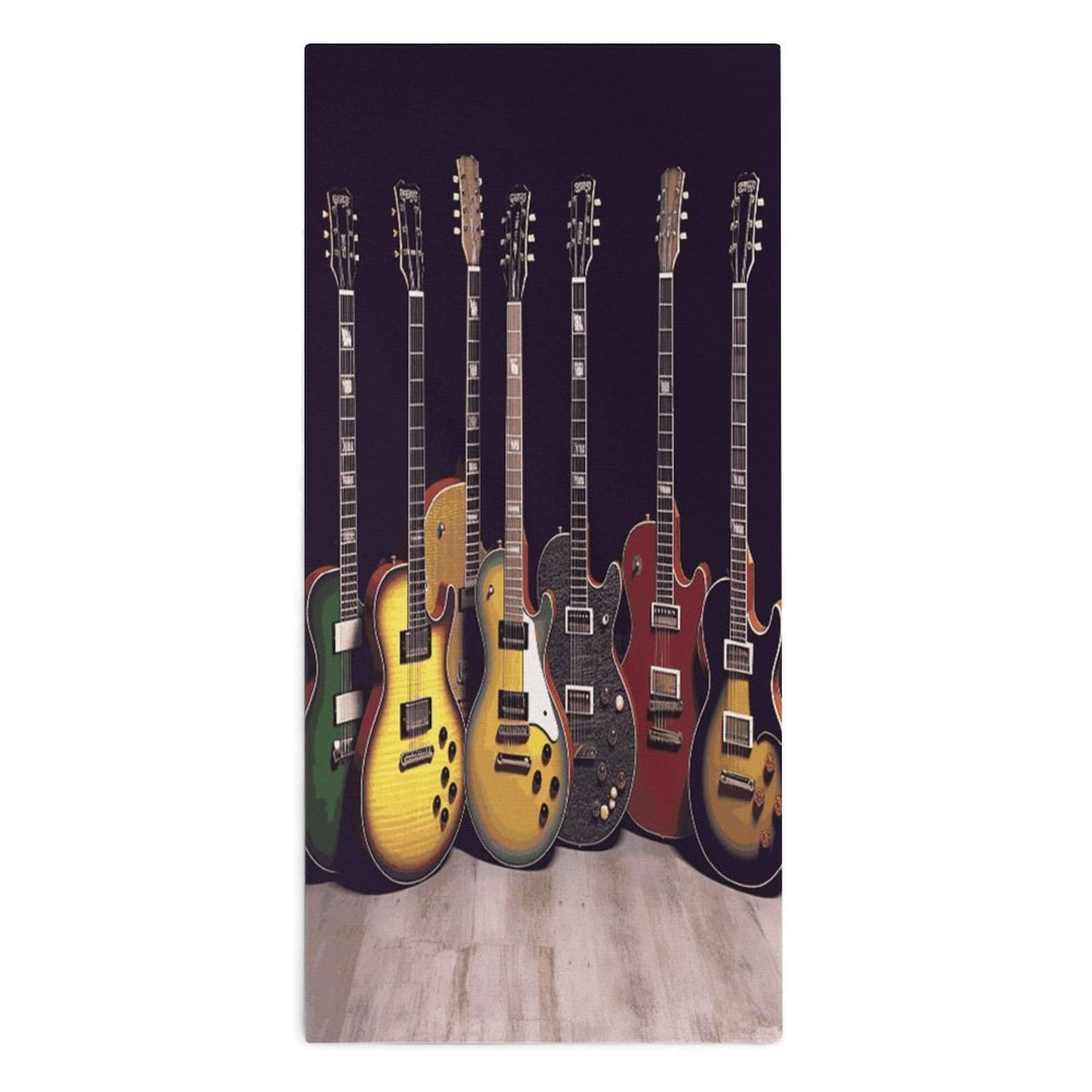 Btcowzrv Style Guitar Collection Bath Towel Beach Towels Shower Towel