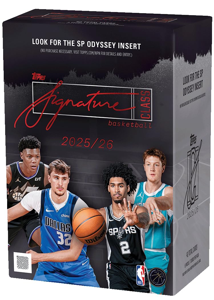 2025-26 Topps Signature-Klasse Basketball – Vorteilsbox – (7 Karten pro Packung, 6 Packungen pro Box)