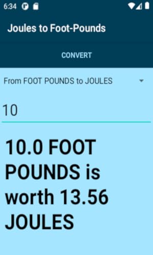 Joules to Foot-Pounds Conversion Calculator