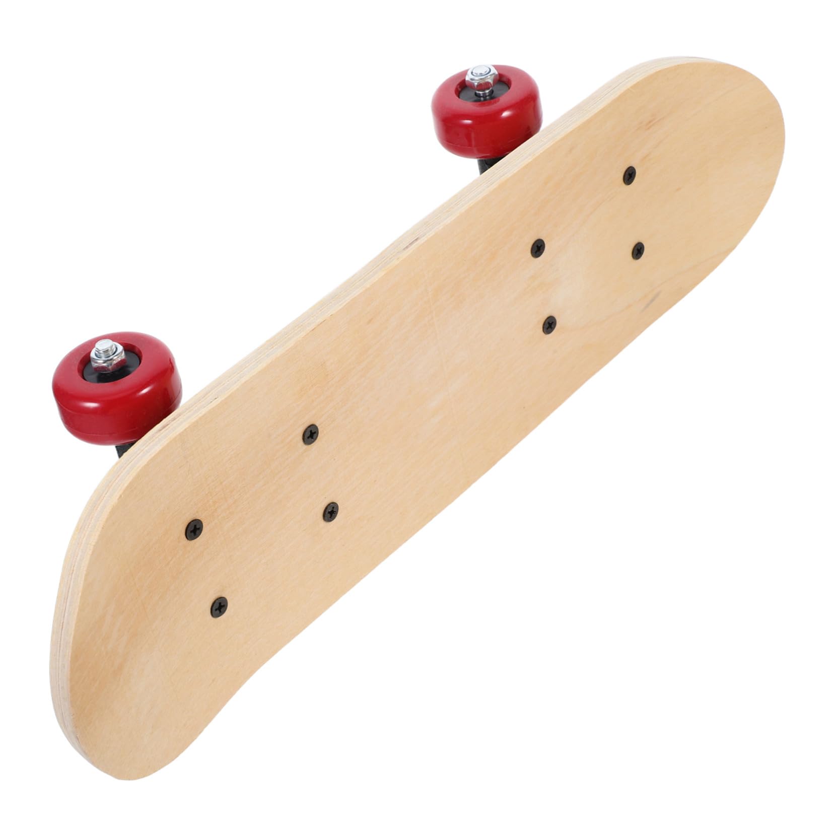 Patineta de Bricolaje para Niños con 4 Ruedas en Madera de Arce | Doble Cara, Superficie Lisa y Diseño en Blanco, Creación Manual para Formación Artística y Decoración Color Aleatorio