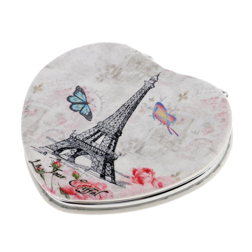 CALANDIS™ 10xMini Folding Double Sides Makeup Cosmetic Mirror Compact Pocket Random Heart | Makeup Mirrors | Makeup Tools & Accessories | Makeup-picture-30