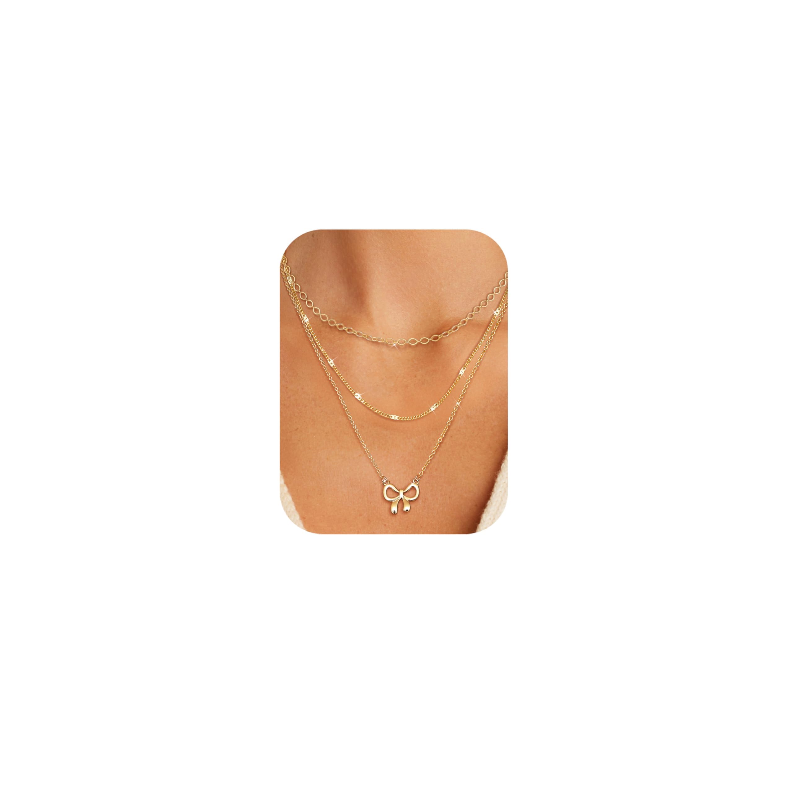 Set 3 Collane Oro Per Donna - Placcatura 14K, Regolabili, Con Pendenti Moneta, Cerchio E Croce, In Elegante Scatola Regalo - 4