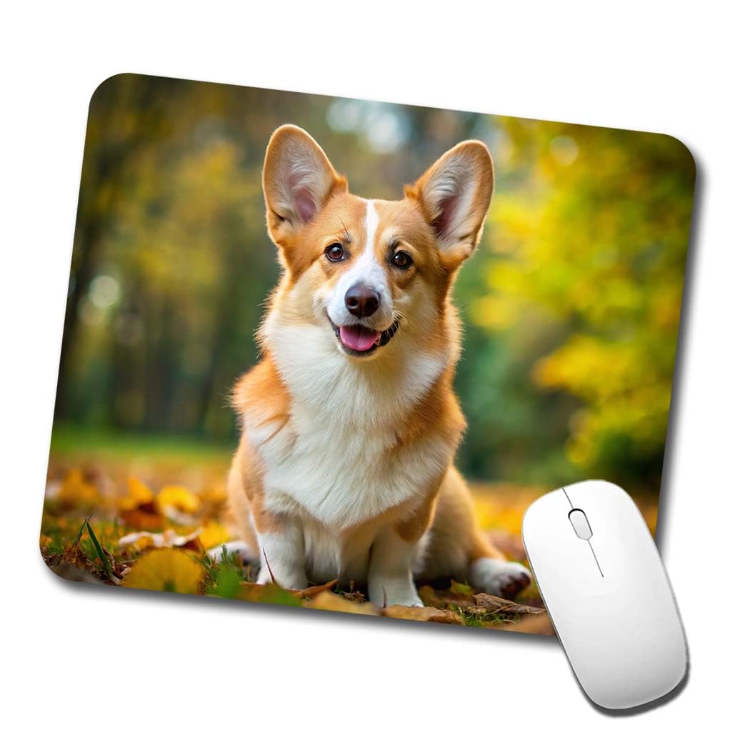 Pembroke Welsh Corgi Dog Photo Low Profile Mouse Pad Mat