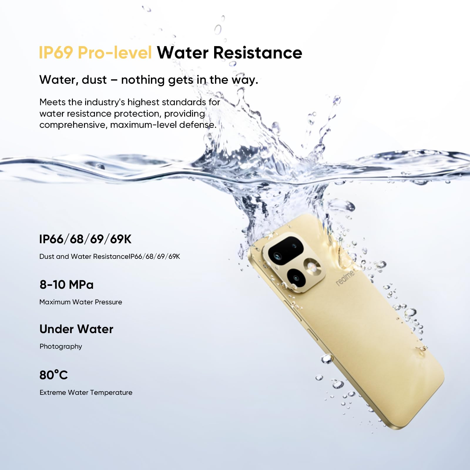 realme 16 Pro 5G Smartphone 8GB + 512GB, 200MP LumaColor Fotocamera + 50MP, Telefono Cellulare con Processore Dimensity 7300 MAX, Batteria 6500mAh e Ricarica da 45W, Cellulari da 6,78" 144Hz, Grigio
