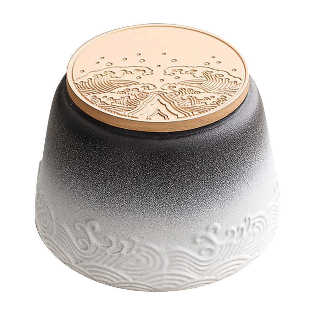 UpGBRF Kitchen Ceramic Storage Jars Airtight Lid Ceramic Tea Containers