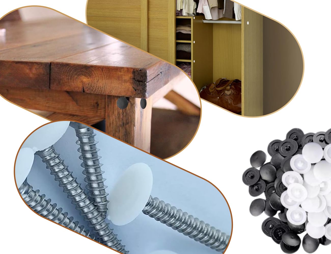 Abdeckkappen / Zierkappen für Senkkopfschrauben mit Kreuzschlitz PZ günstig bei kaufen