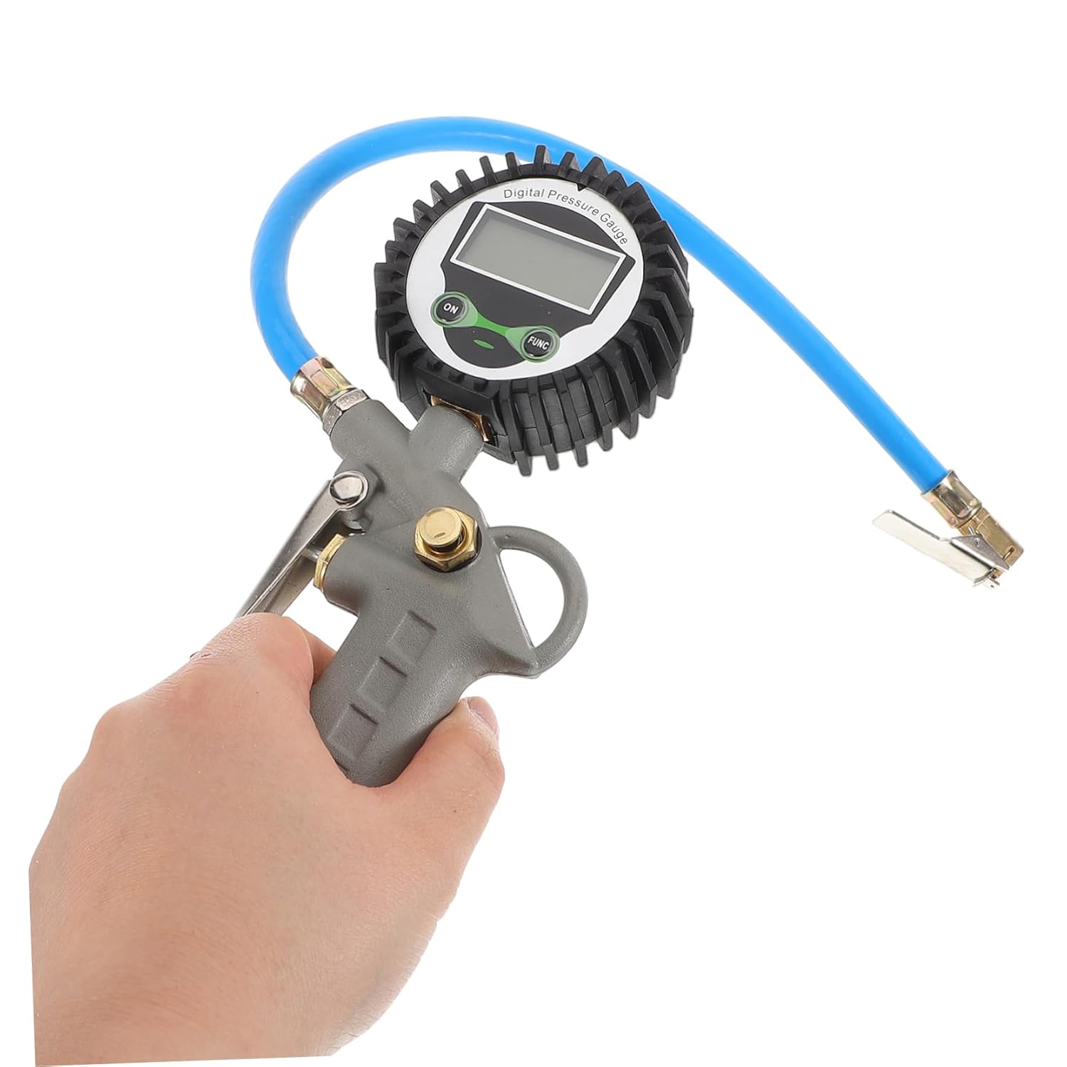 HEALLILY Digital Tire Pressure Gauge Large Handle Stainless Steel Construction for Accurate Tire Pressure Measurement Cars and Trucks Heavy Duty Automotive Equipment