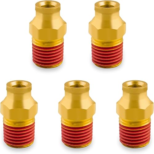 5 accesorios de aire DOT de latón de 14 pulgadas, accesorios de empuje para conectar, tubo macho recto de 14 pulgadas OD x 38 pulgadas NPT línea de disponible en Yaxa Peru