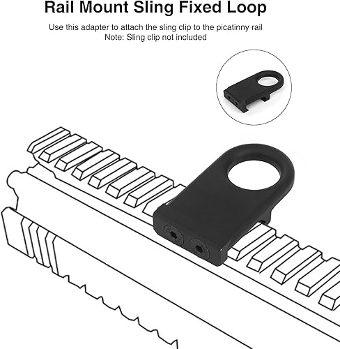 Miniatura 4 de rdzzwxw Picatinny - Lazo de montaje en riel, soporte táctico de aluminio de perfil bajo para riel Picatinny