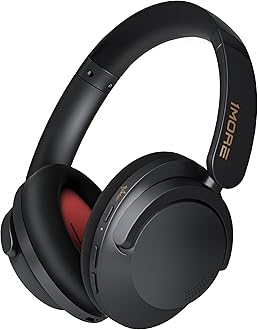 1MORE SonoFlow Pro Over-Ear Headphones Wireless, LDAC Hi-Res Wireless Audio, Active Noise Cancelling, 100H Playtime, Quick Charge, 3.5 mm Cable, Bluetooth 5.4, AI Call Noise Cancelling (Black)