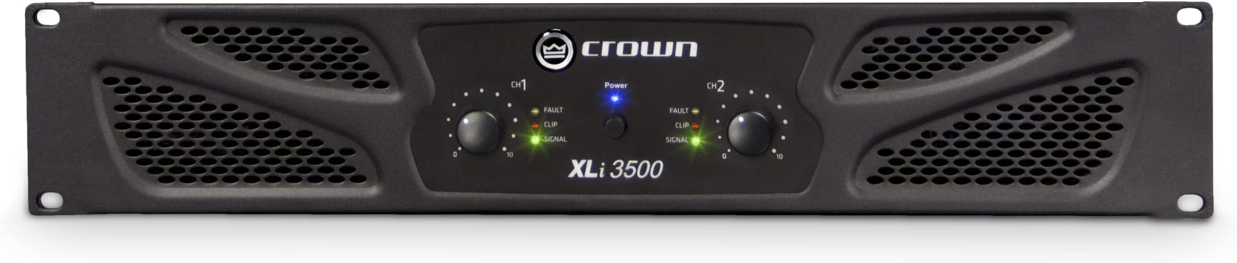 XLi3500 Two-channel, 2700-Watt Bridged 8โฆ Power Amplifier. Professional DJ, PA, Stage Amp. Black