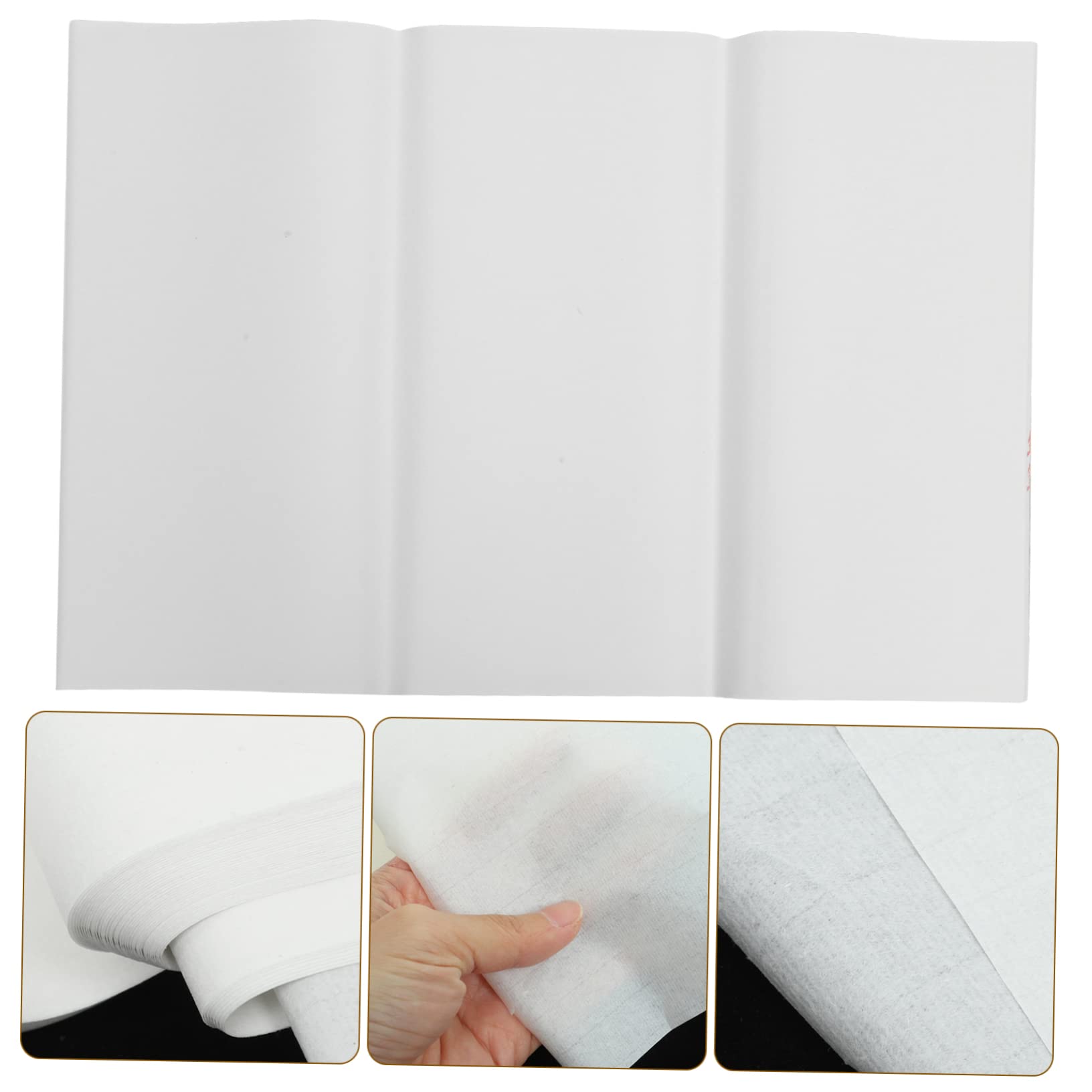 KOCKSHION Papier à Peindre Xuan Rectangulaire 45x69cm 100 Feuilles Blanc Naturel pour Calligraphie Débutants et Amateurs Entraînement Artistique et Aquarelle la Maison L'école