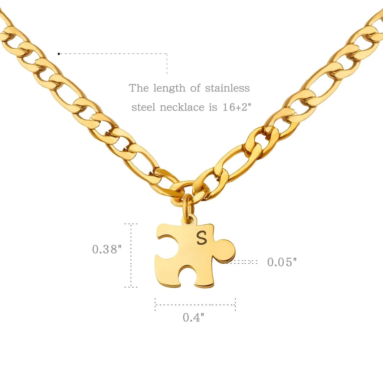 Regalos personalizados para parejas - Collar de piezas de rompecabezas pequeños - Conjunto de collares para parejas - Collares a juego para parejas