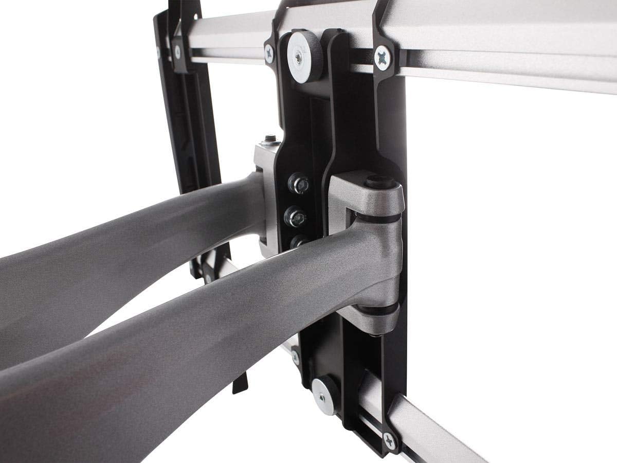 Flash Deals - 80% OFF Monoprice Full-Motion Articulating TV Wall Mount Bracket - TVs 37in to 70in Max Weight 99 lbs Extends from 2.0in to 17.5in VESA Up to 600x400 Rotating Concrete & Brick UL Certified