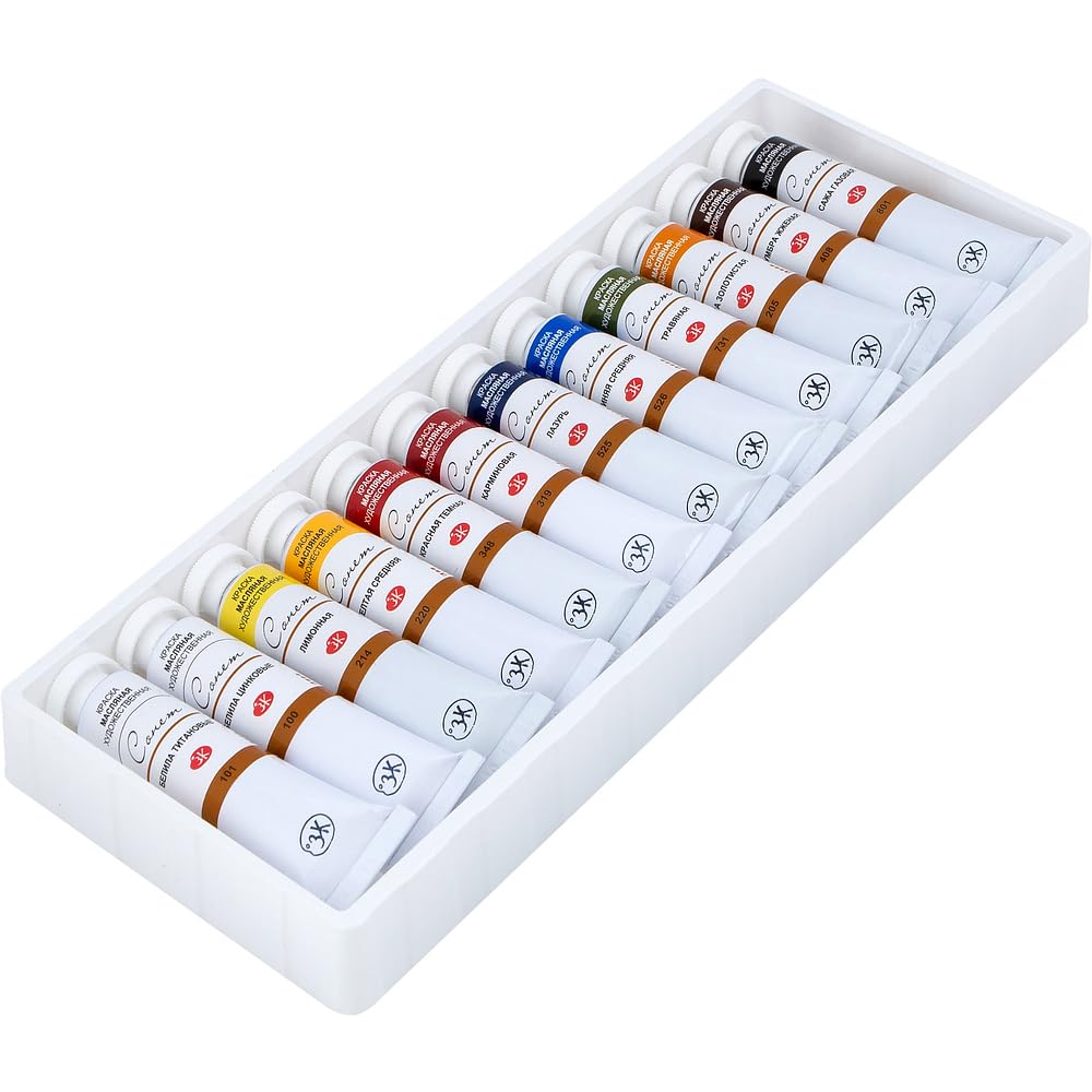 Sonnet Artistic Ölfarben Set | Hochwertige 12x18ml Öl Farben | Öl Malfarben Set von Nevskaya Palitra