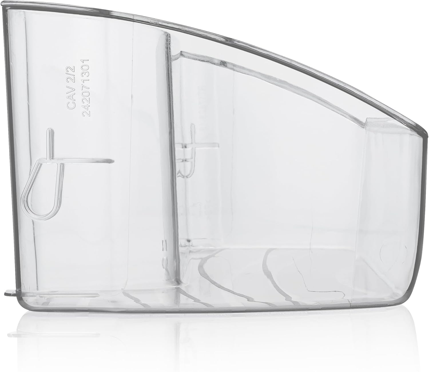 Smart Choice 242071301 Middle Shelf Refrigerator Door Bin - Clear, Impact Resistant Freezer Replacement Compatible with Frigidaire 242071303 242071304, Fits Select Frigidaire & Kenmore Models