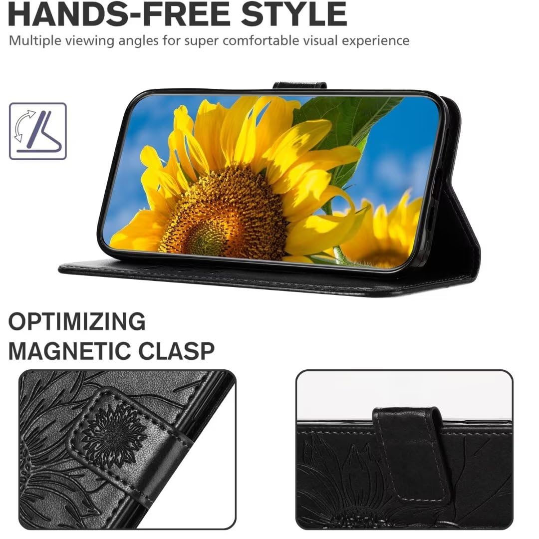 Funda Pixel 8 Pro Funda Tipo Cartera Para Google Pixel 6 Pro De Piel Sintética Con Cierre Magnético Con Tarjetero Y Funda Protectora Con Función Atril, Diseño De Esqueleto Gótico, Rosa Xiaomi 14 Pro