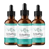 (3 Pack) Echo Free Tinnitus Drops, Official EchoFree Natural Support Liquid, EchoFree Pro Ear Health Support Supplement, Echofree for Ringing Ears Advanced Formula Reviews, 3 Month Supply 90 Servings