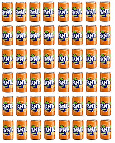Fanta Lot de 48 mini boîtes de limonad orange 150 ml 100 % orange