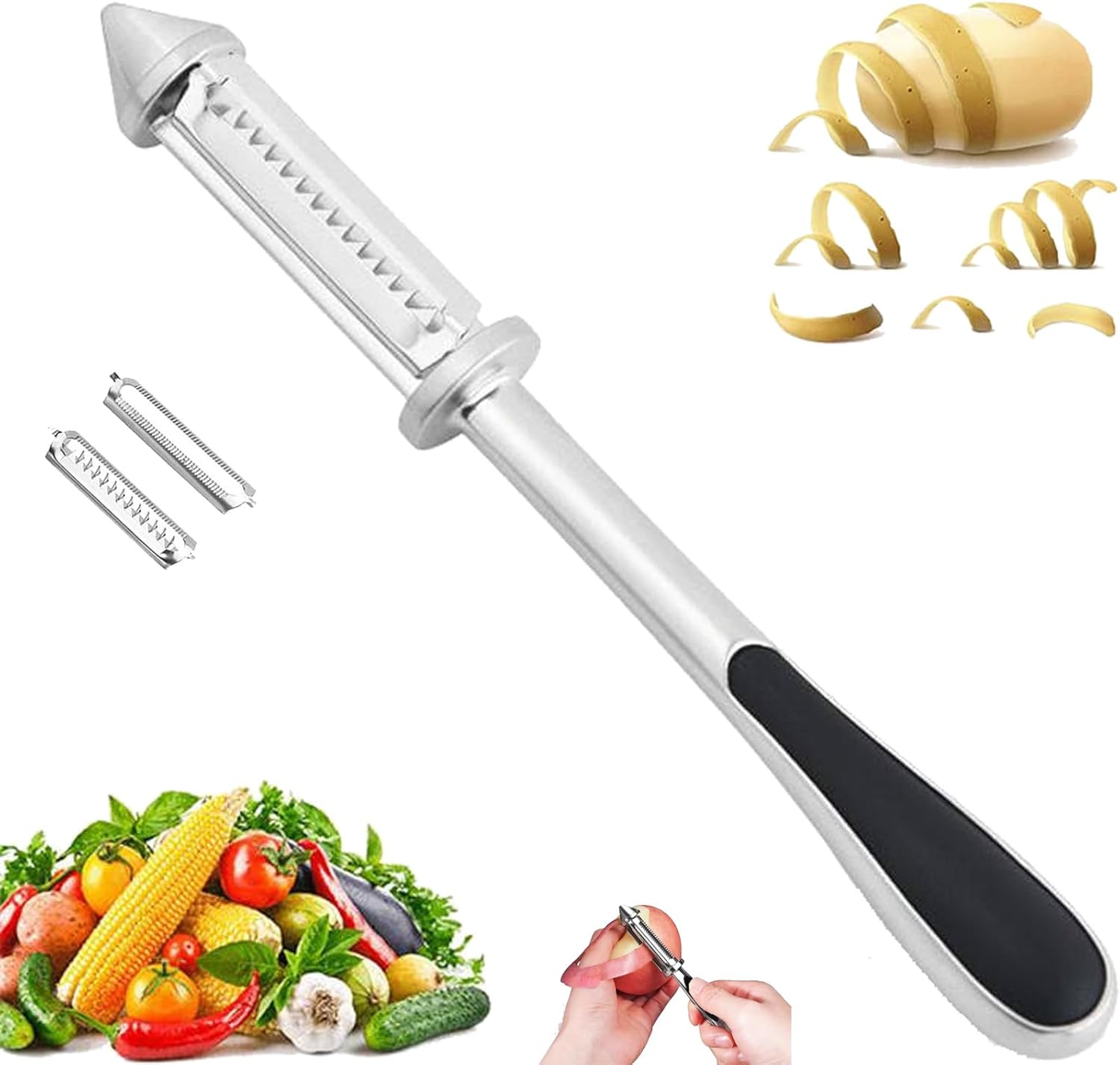 3-in-1 Multi Vegetable Peeler Set...